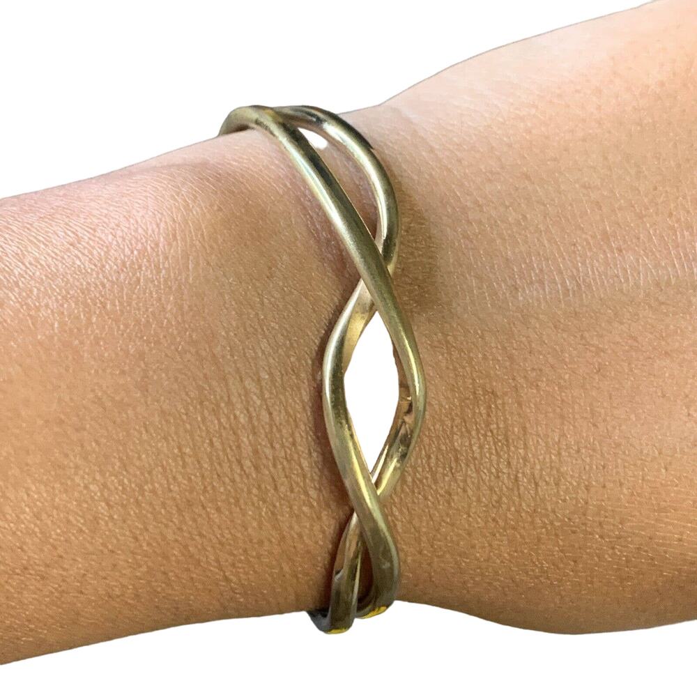 Vintage Sergio Lub Infinity Solid Copper Cuff Magnetic Bracelet. One Size
